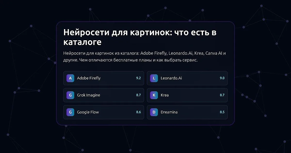 AI Expertise list of AI image generators with scores