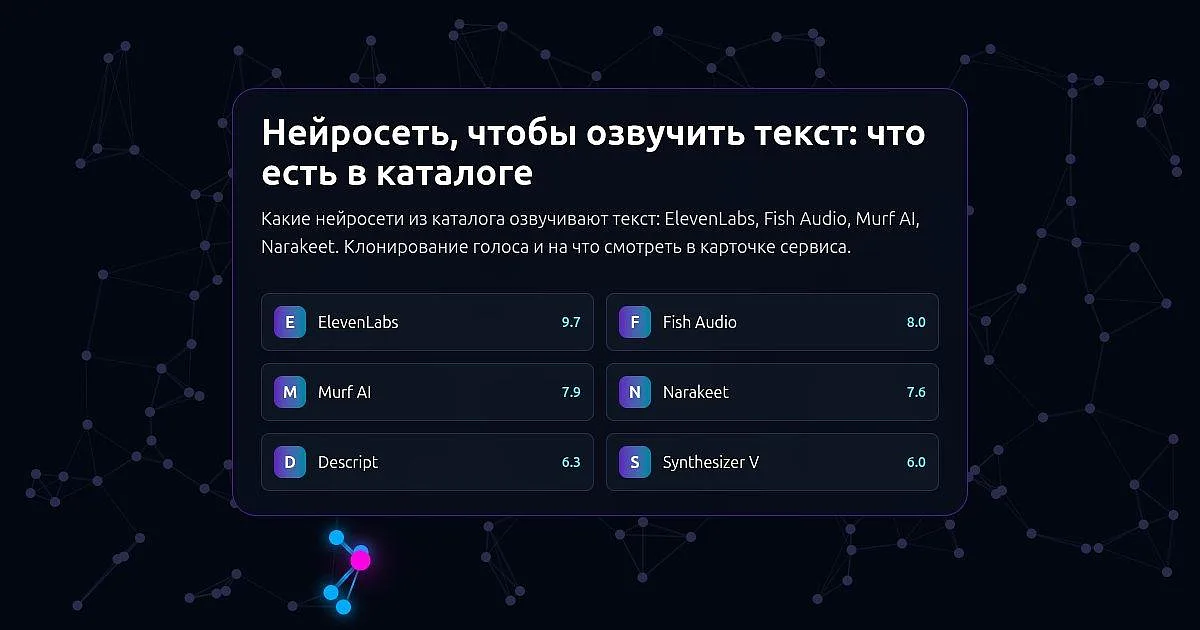 Нейросети для озвучки текста на AI Expertise: список сервисов с оценками