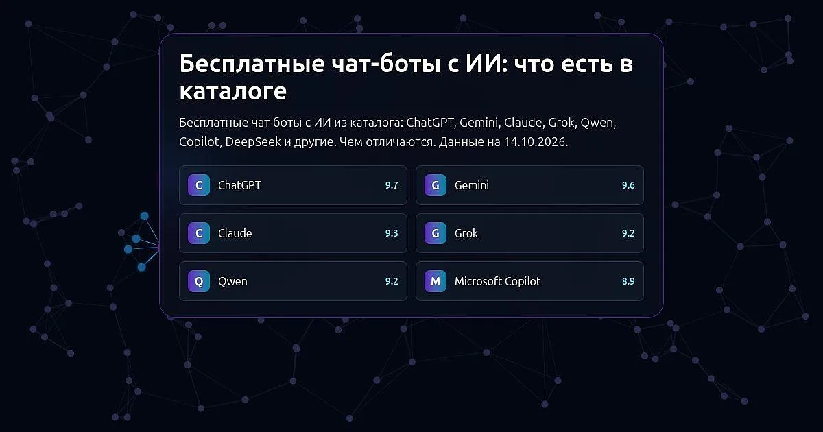 AI Expertise article: free AI chatbots — ChatGPT, Gemini, Claude, Grok, Qwen, Microsoft Copilot and more